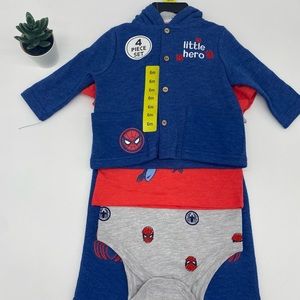 Marvel- Baby Spider-Man 4 piece set - NWT